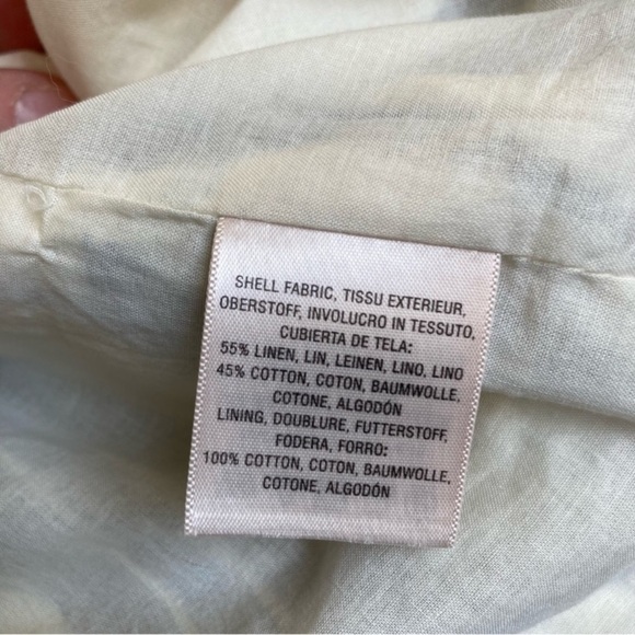 Anthropologie Elevenses Lagenlook Boho Striped Linen Duster Kimono Jacket Sz S - Picture 16 of 16